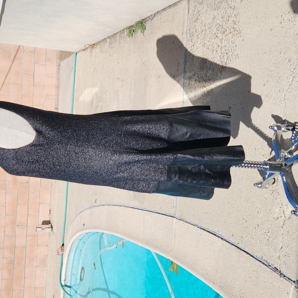 EUC Club Monaco Wool & Leather Dress - Size 8 - Picture 8 of 15